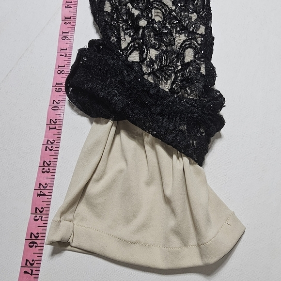 Stenay beaded and lace pants with nudes lining. Size 6. Back zip. - Picture 6 of 11